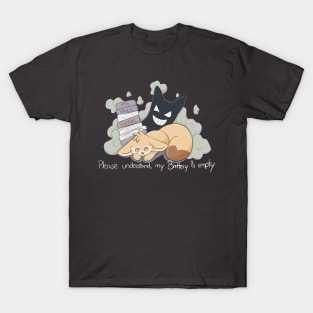 Low Battery Fennec Fox T-Shirt